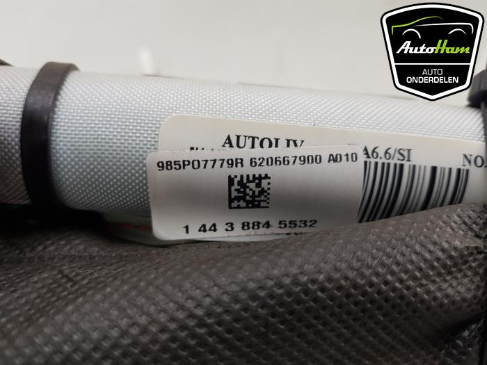 Roof curtain airbag, right from a Renault Megane III Grandtour (KZ) 1.5 dCi 110 2012