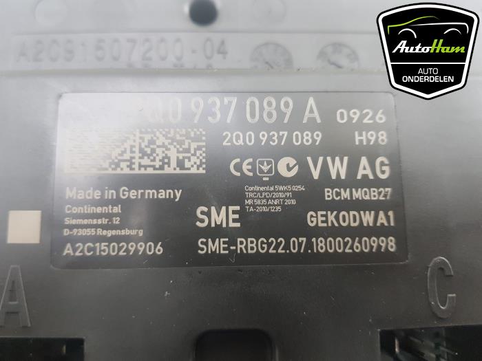 Ordinateur contrôle fonctionnel d'un Volkswagen Polo VI (AW1) 1.0 MPi 12V 2019