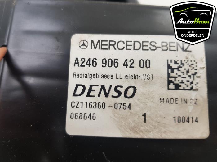Ventilateur chauffage d'un Mercedes-Benz B (W246,242) 1.8 B-200 CDI BlueEFFICIENCY 16V 2014