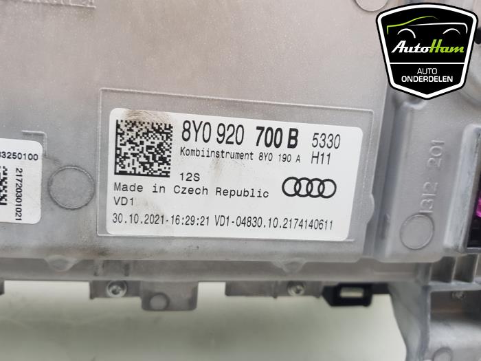 Instrumentenbrett van een Audi A3 Limousine (8YS) 1.0 30 TFSI 12V Mild Hybrid 2022