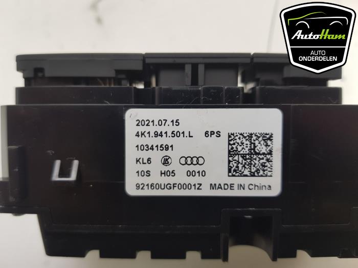 Light switch Audi A3 Limousine 1.0 30 TFSI 12V Mild Hybrid 4K1941501L