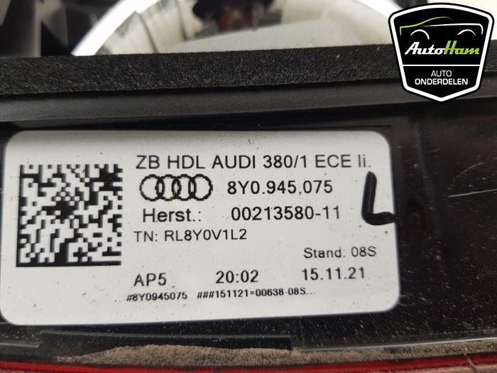 Tylne swiatlo pozycyjne lewe z Audi A3 Limousine (8YS) 1.0 30 TFSI 12V Mild Hybrid 2022