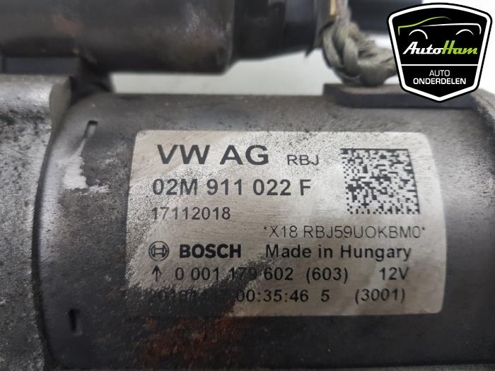 Starter from a Volkswagen Polo VI (AW1) 1.0 MPi 12V 2019