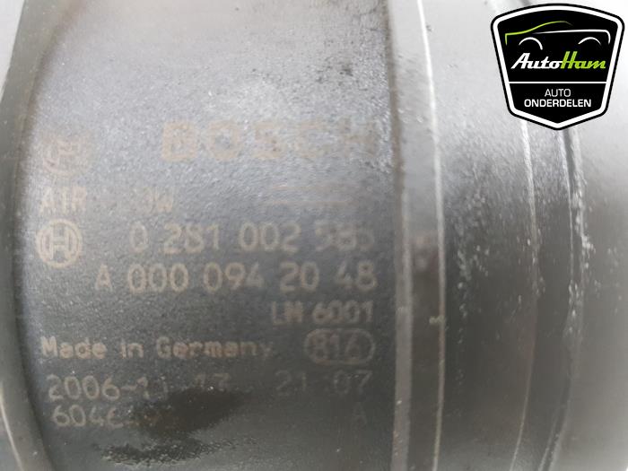 Luftmengenmesser van een Mercedes-Benz Vito (639.6) 2.2 109 CDI 16V 2007