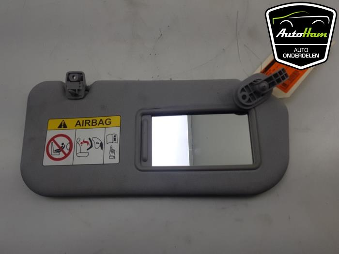 OEM Hyundai Accent Sun Visor Set (Gray) – Left & Right, 2006-2010 (852101E020QS / 852201E020QS)