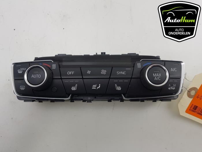 Heater control panel from a BMW X2 (F39) sDrive 20i 2.0 16V Twin Power Turbo 2018