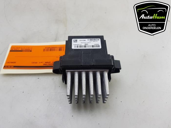 Heater resistor from a Chevrolet Spark (M300) 1.2 16V 2010
