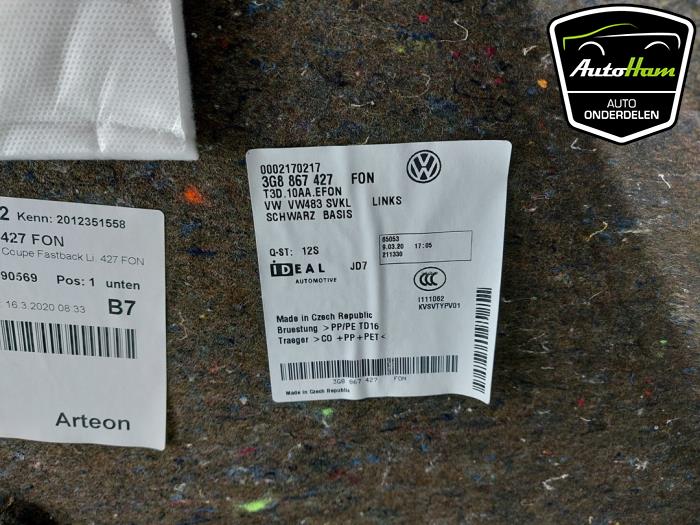 Revêtement coffre gauche d'un Volkswagen Arteon (3HAB) 2.0 TSI 16V 2022