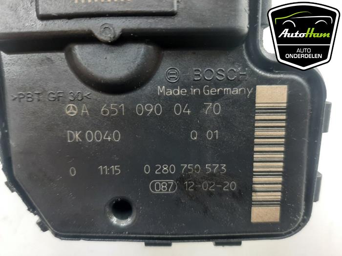 Przepustnica z Mercedes-Benz Vito (639.6) 2.2 110 CDI 16V Euro 5 2012