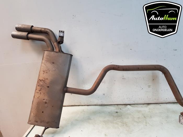 Exhaust rear silencer from a Audi A3 Limousine (8VS/8VM) 2.0 TDI 16V 2015