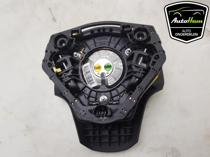 Left airbag (steering wheel) from a Opel Corsa D 1.4 16V Twinport 2015