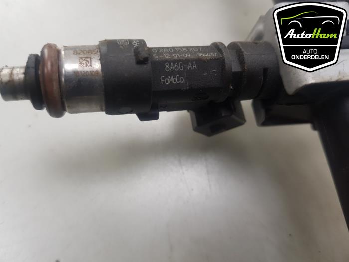 Fuel injector nozzle Ford Fiesta 6 1.25 16V - 8A6G9F593AA SNJA FOMOCO