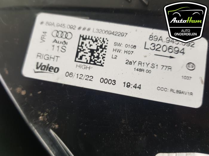 Rücklicht rechts van een Audi Q4 Sportback (4FN) 40 e-tron 2022