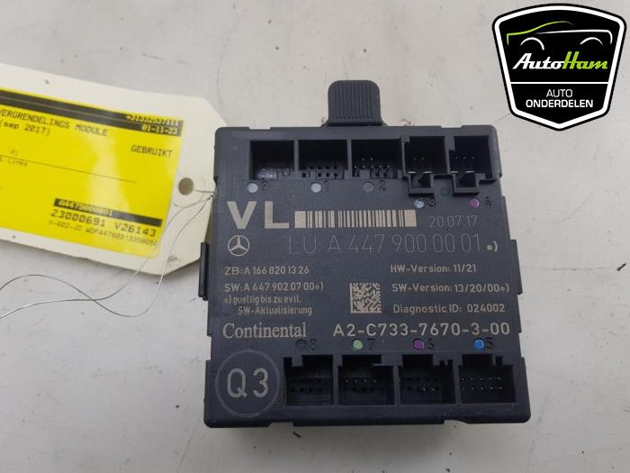 Central door locking module Mercedes Vito 1.6 109 CDI 16V - A4479007906 ...