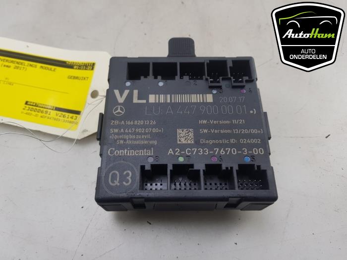 Central door locking module Mercedes Vito 1.6 109 CDI 16V - A4479007906 ...