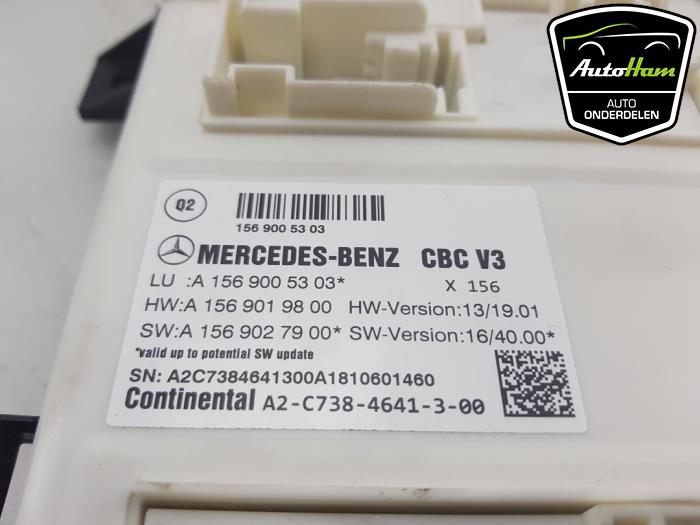 Ordenador body control de un Mercedes-Benz GLA (156.9) 1.6 180 16V 2018