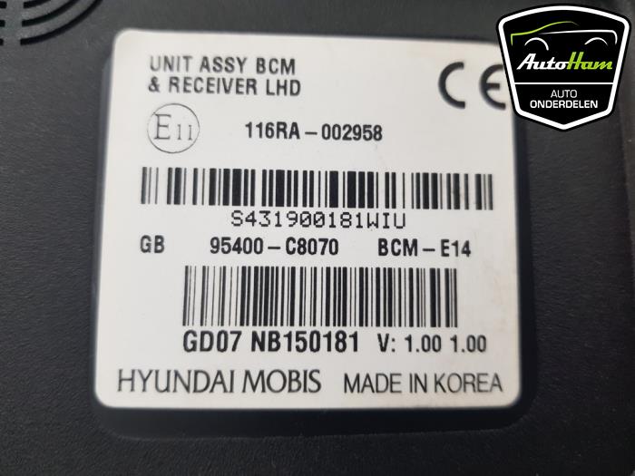 Body control computer from a Hyundai i20 (GBB) 1.2i 16V 2015
