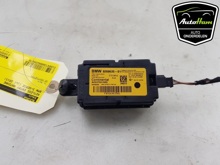 Używane Keyless Entry-Antena BMW 3 serie (F30) 328i 2.0 16V Cena € 25,00 Procedura marży oferowane przez AutoHam