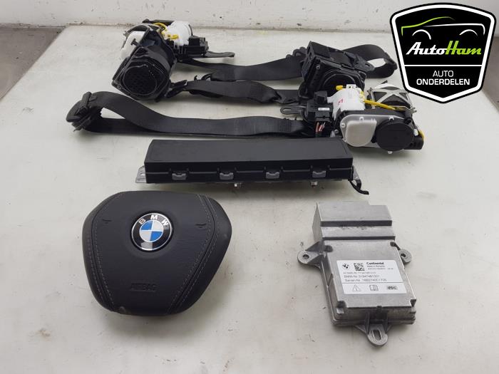 Zestaw+Modul poduszki powietrznej z BMW 5 serie Touring (G31) 530d 3.0 TwinPower Turbo 24V 2019