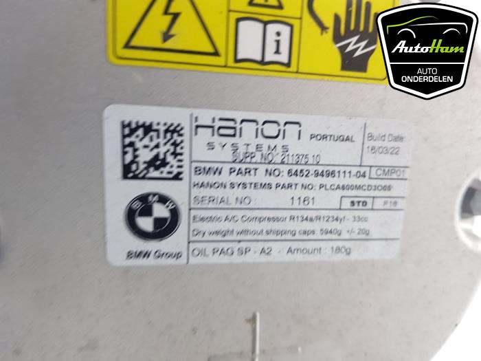 Air conditioning pump BMW X5 xDrive 45 e iPerformance 3.0 24V 