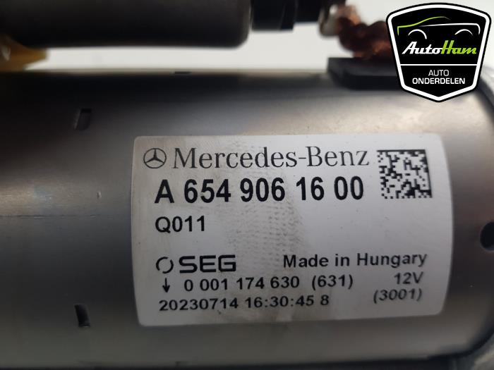 Démarreur d'un Mercedes-Benz Vito Tourer (447.7) 2.0 119 CDI 16V 2023
