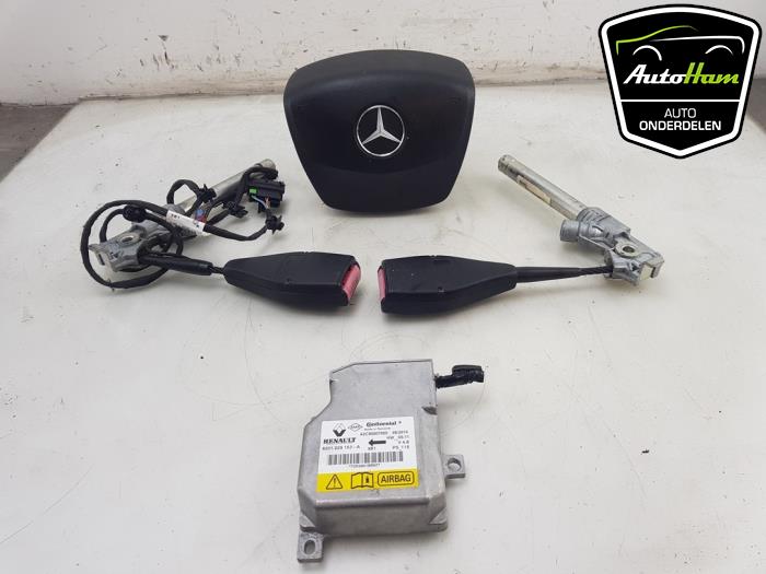 Juego y módulo de airbag de un Mercedes-Benz Citan (415.6) 1.5 108 CDI 2016