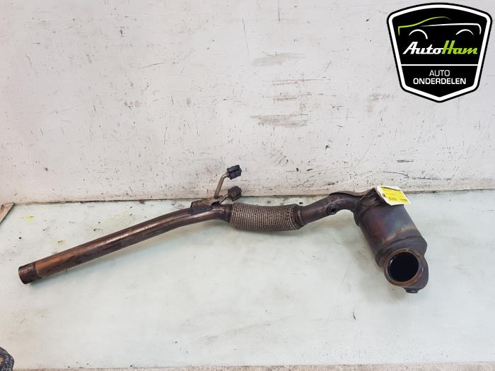 Front pipe + catalyst from a Volkswagen Polo V (6R) 1.0 TSI 12V BlueMotion 2016