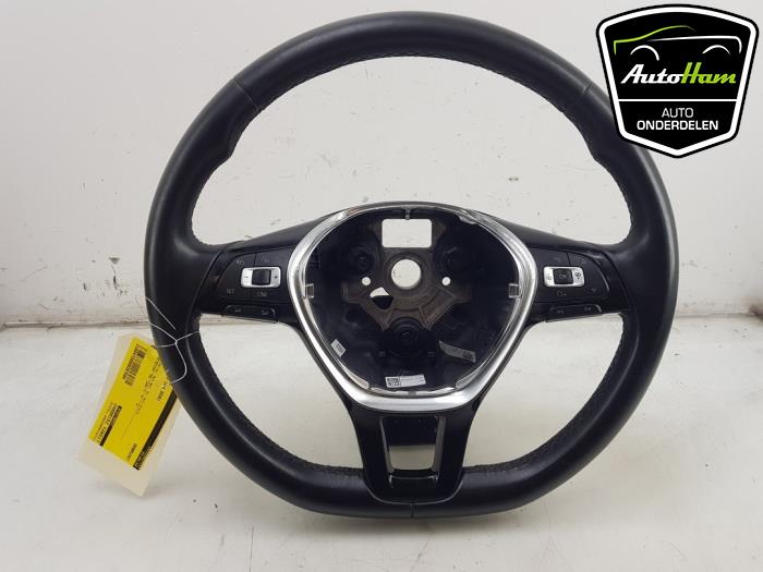 Steering wheel from a Volkswagen Polo V (6R) 1.0 TSI 12V BlueMotion 2016