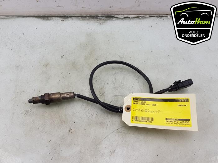 Usagé Sonde lambda Skoda Fabia III Combi (NJ5) 1.0 TSI 12V Prix € 30,00 Règlement à la marge proposé par AutoHam