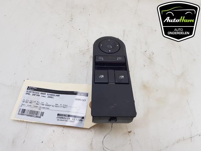 Usados Interruptor de ventanilla eléctrica Opel Zafira (M75) 1.8 16V Ecotec Precio € 50,00 Norma de margen ofrecido por AutoHam