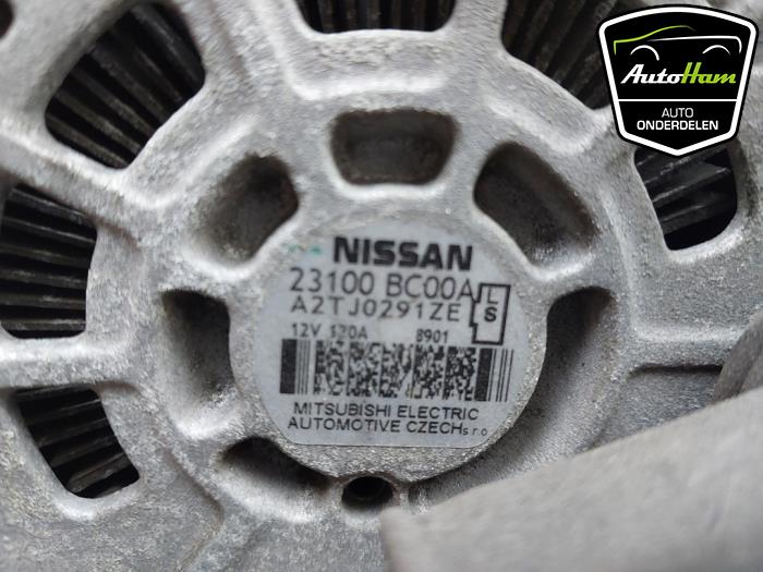 Dynamo från en Nissan Qashqai (J10) 1.6 16V 2009