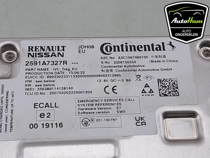 Usagé Module navigation Dacia Spring 45 Prix € 125,00 Règlement à la marge proposé par AutoHam