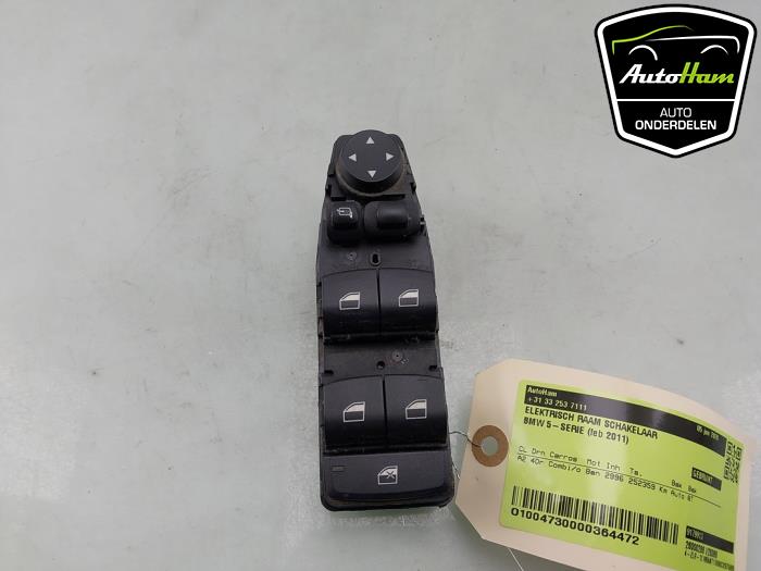 Usados Interruptor de ventanilla eléctrica BMW 5 serie Touring (F11) 523i 24V Precio € 40,00 Norma de margen ofrecido por AutoHam