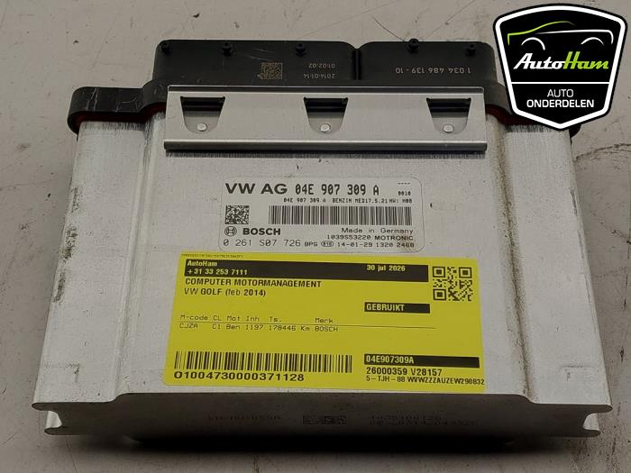 Used Engine management computer Volkswagen Golf VII (AUA) 1.2 TSI 16V Price € 95,00 Margin scheme offered by AutoHam