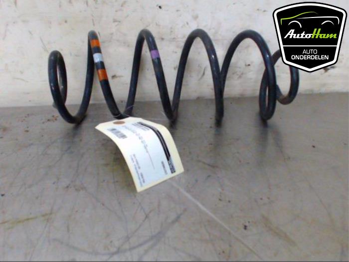 Rear coil spring from a Peugeot 207/207+ (WA/WC/WM) 1.6 HDi 2012