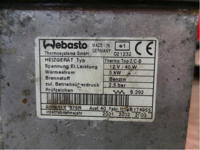 Calefactor de un BMW 7 serie (E65/E66/E67)