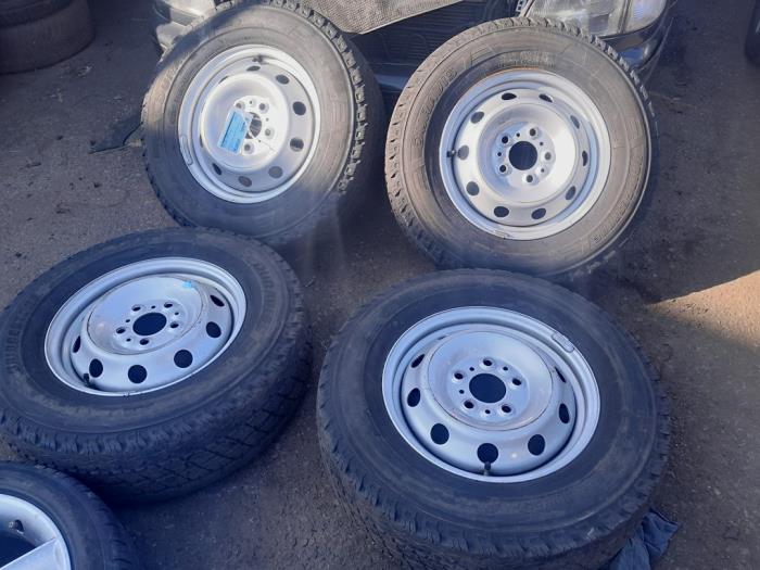 Set of wheels + tyres Fiat Ducato 2.3 D 150 Multijet 1395239080 Steel BRIDGESTONE