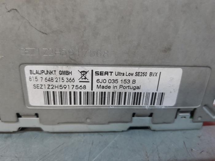 Radio CD player Seat Ibiza IV 1.2 TDI Ecomotive - 6J1035153H BLAUPUNKT