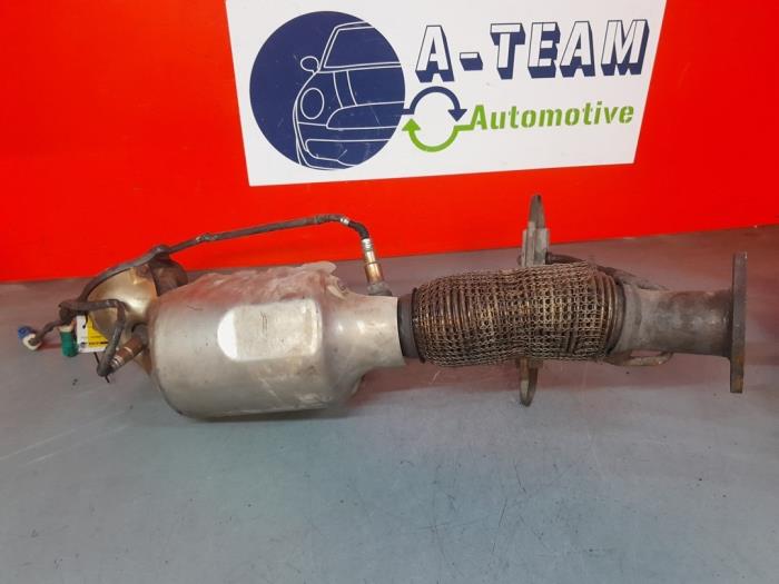 Front pipe + catalyst from a Ford S-Max (GBW) 2.0 Ecoboost 16V 2013