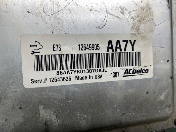 Engine management computer from a Opel Meriva (B) 1.4 16V Ecotec 2012