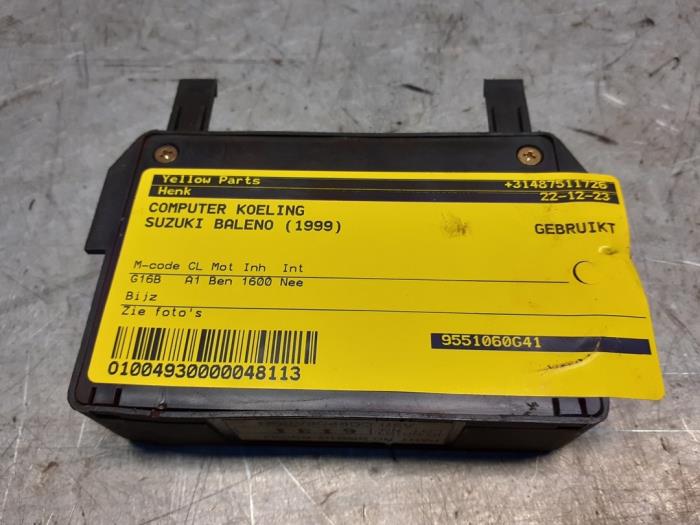 Usagé Ordinateur refroidisseur Suzuki Baleno (GA/GB) 1.6 16V Prix € 35,00 Règlement à la marge proposé par Yellow Parts