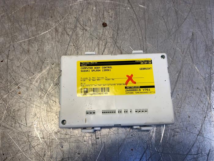 Used Body control computer Suzuki Splash 1.2 VVT 16V Price € 49,99 Margin scheme offered by Yellow Parts
