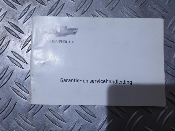 Livret d'instructions d'un Daewoo Aveo 1.6 16V VVT 2012
