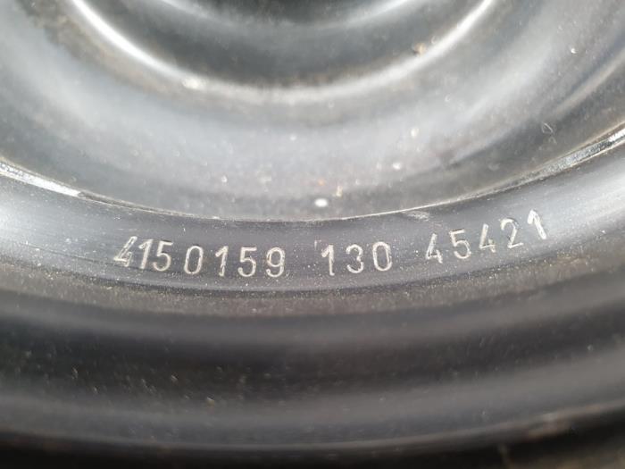 Spare wheel from a Peugeot 108 1.0 12V 2016