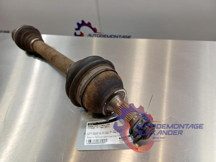Front drive shaft, left from a Citroën C4 Berline (NC) 1.6 e-HDI 2011