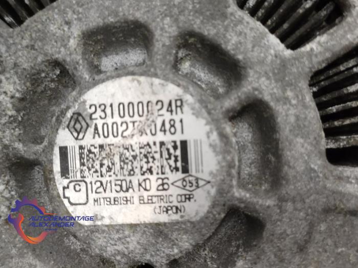 Dynamo from a Renault Megane III Grandtour (KZ) 1.4 16V TCe 130 2010