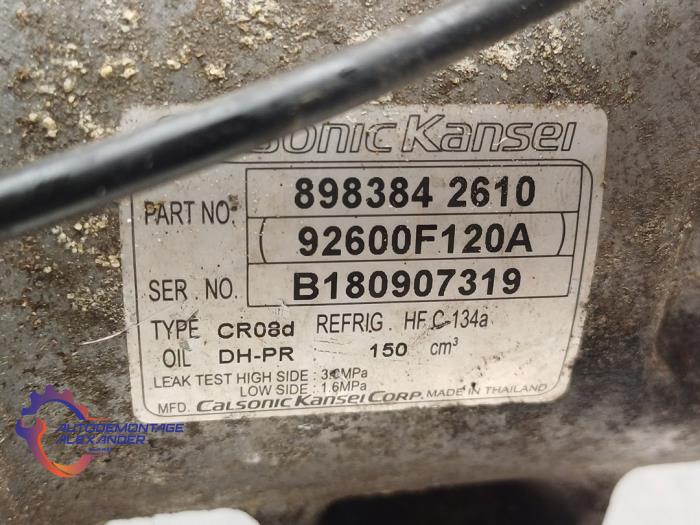 Compresseur de clim d'un Isuzu D-Max (TFR/TFS) 1.9 DDI 4x4 2021
