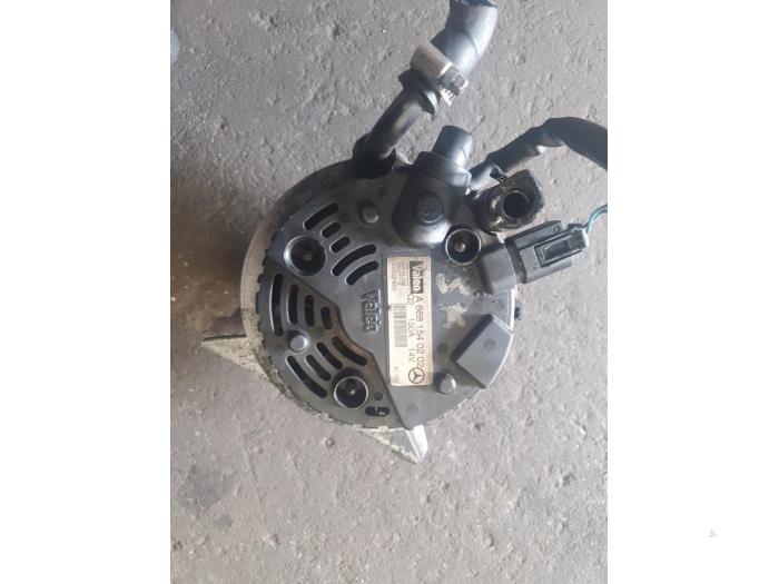 Dynamo Mercedes A (W168), 1997 / 2004 1.7 A-170 CDI 16V, Berline avec hayon arrière, Diesel, 1.689cc, 70kW (95pk), FWD, OM668942, 2001-03 / 2004-08, 168.009; 168.109 (Occasion)