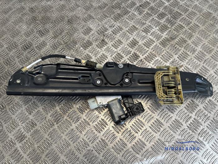 Door window regulator with motor