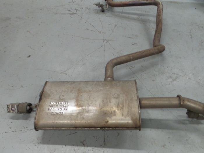Exhaust rear silencer from a Seat Leon (5FB) 1.6 TDI Ecomotive 16V 2015